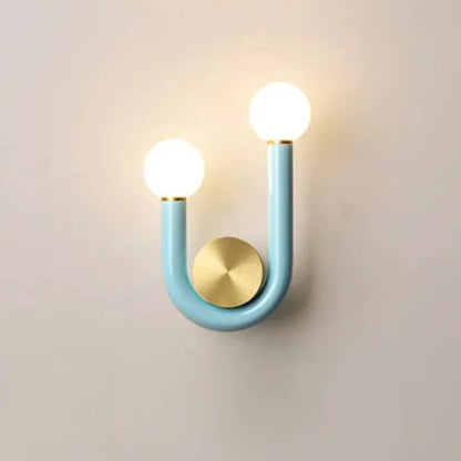 Élise Luna U-Shaped Wall Lamp Modern Color LED Sconce Light
