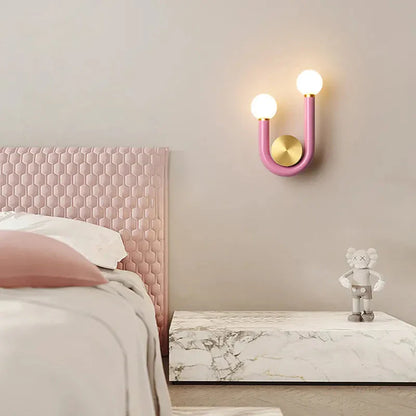 Élise Luna U-Shaped Wall Lamp Modern Color LED Sconce Light