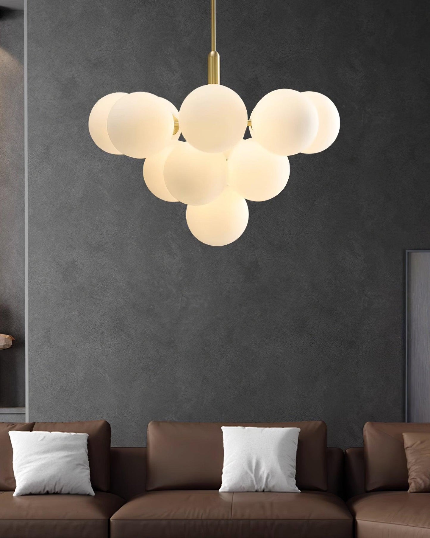 Elise Marais Glass Globe Chandelier