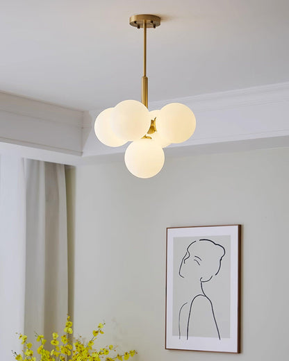 Elise Marais Glass Globe Chandelier