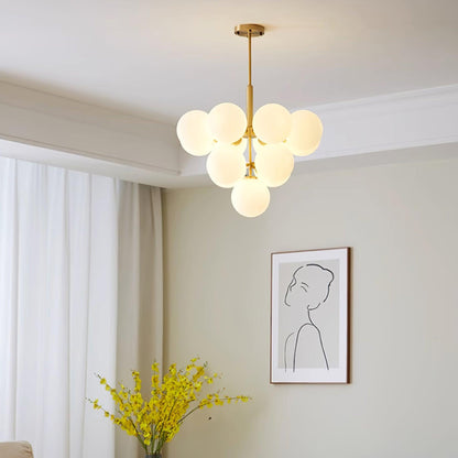 Elise Marais Glass Globe Chandelier