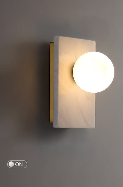 Amélie Marble & Brass LED Wall Light