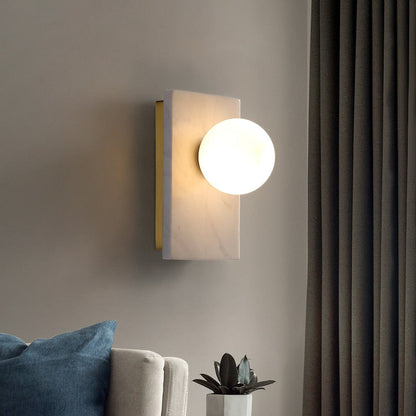Amélie Marble & Brass LED Wall Light