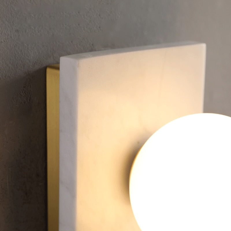 Amélie Marble & Brass LED Wall Light