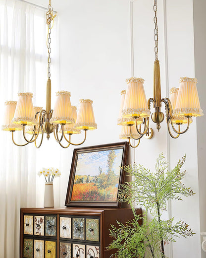 Élodie Mcveigh Fabric & Metal Chandelier