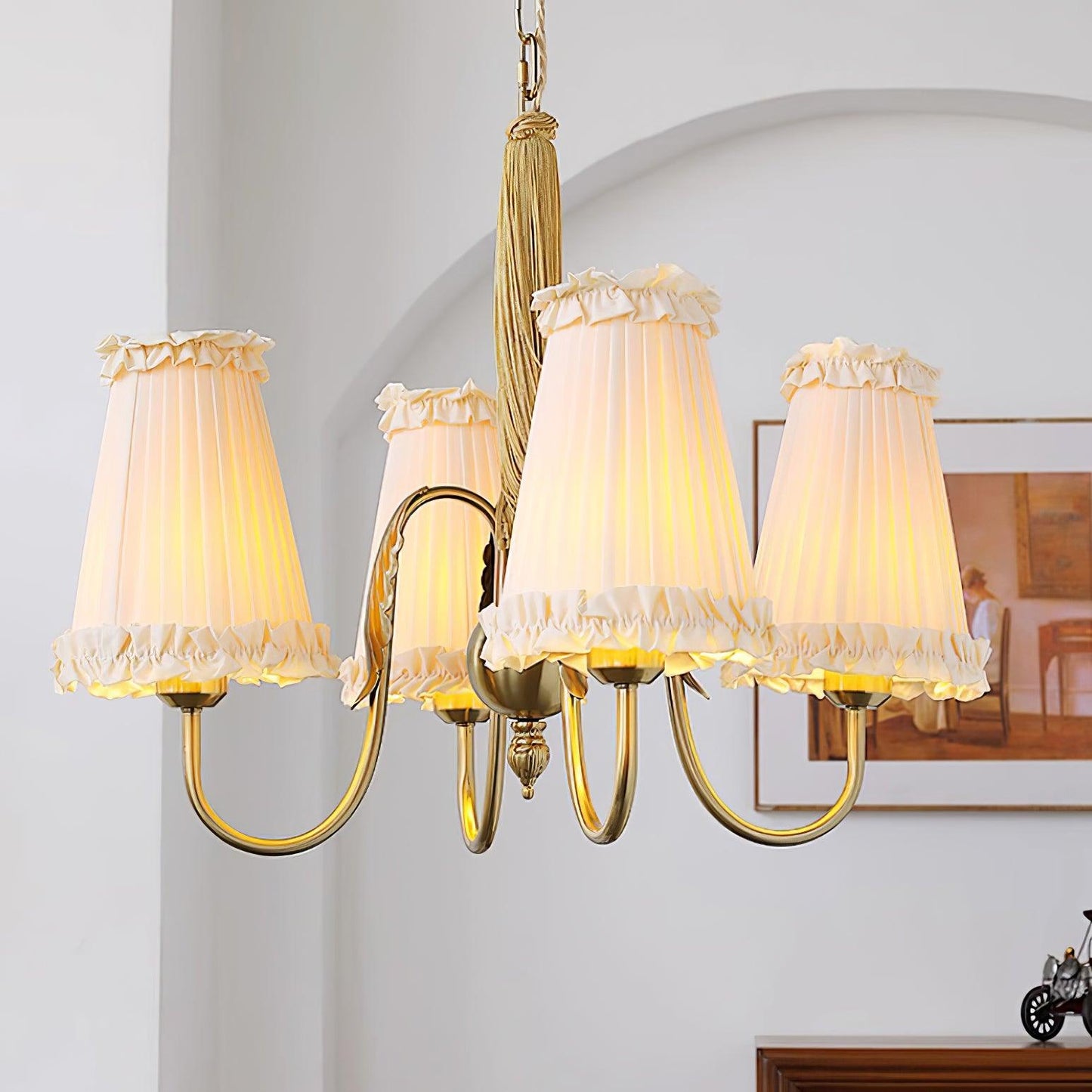 Élodie Mcveigh Fabric & Metal Chandelier