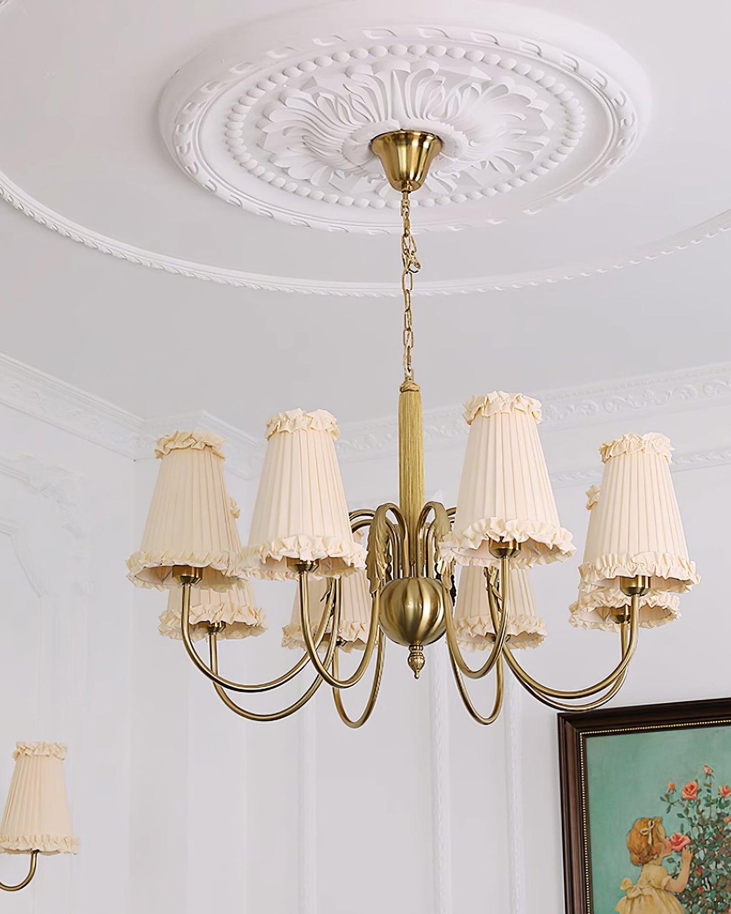 Élodie Mcveigh Fabric & Metal Chandelier