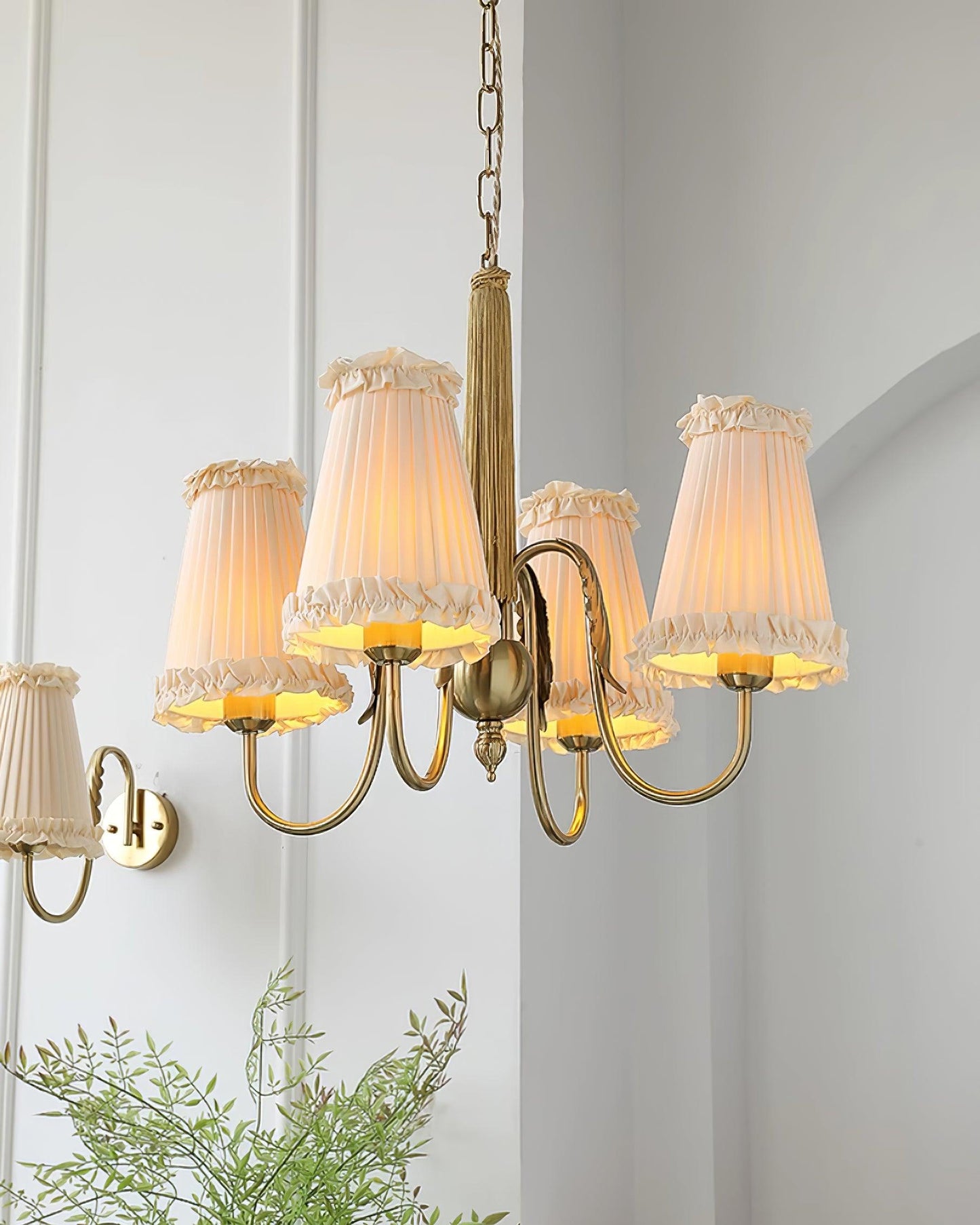 Élodie Mcveigh Fabric & Metal Chandelier