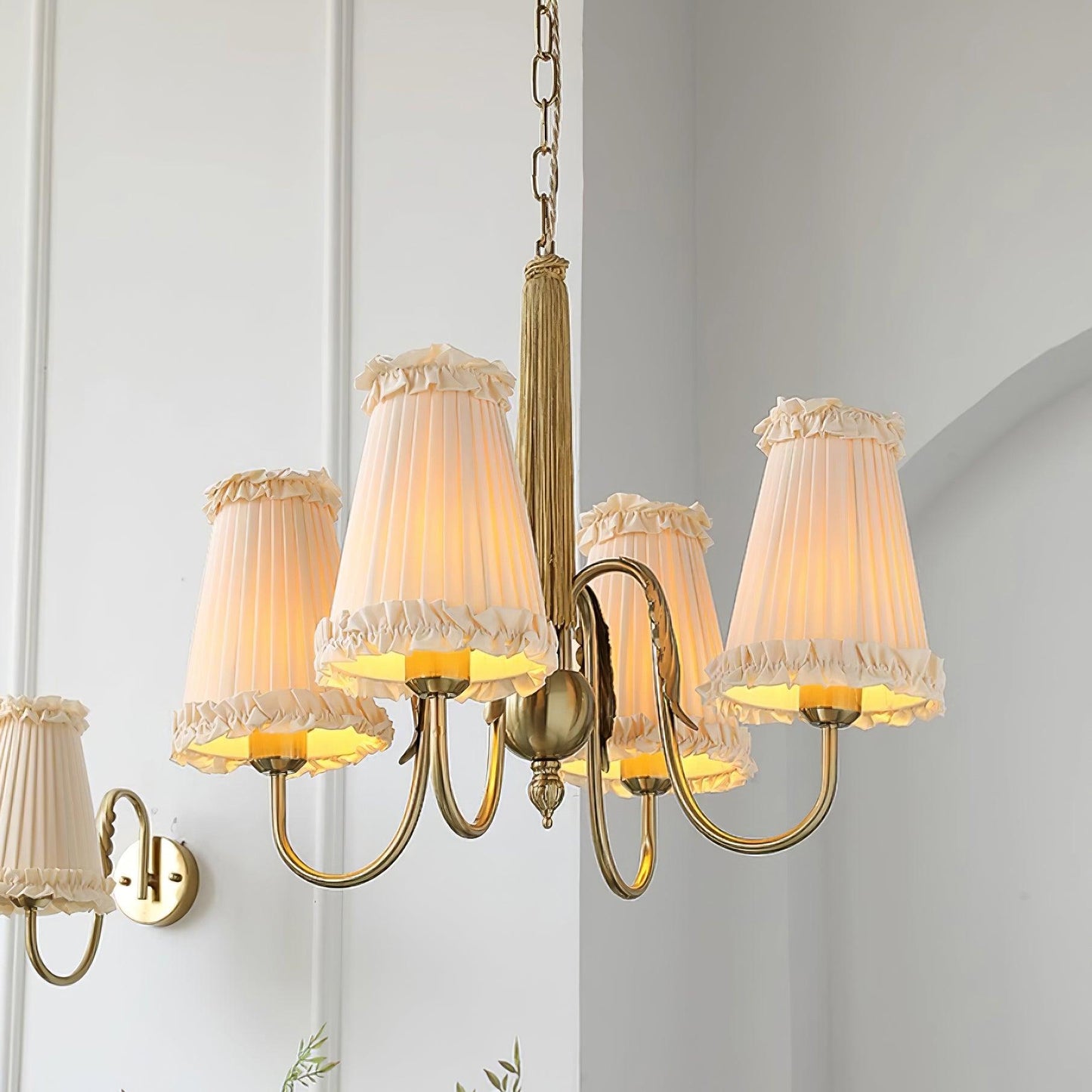 Élodie Mcveigh Fabric & Metal Chandelier