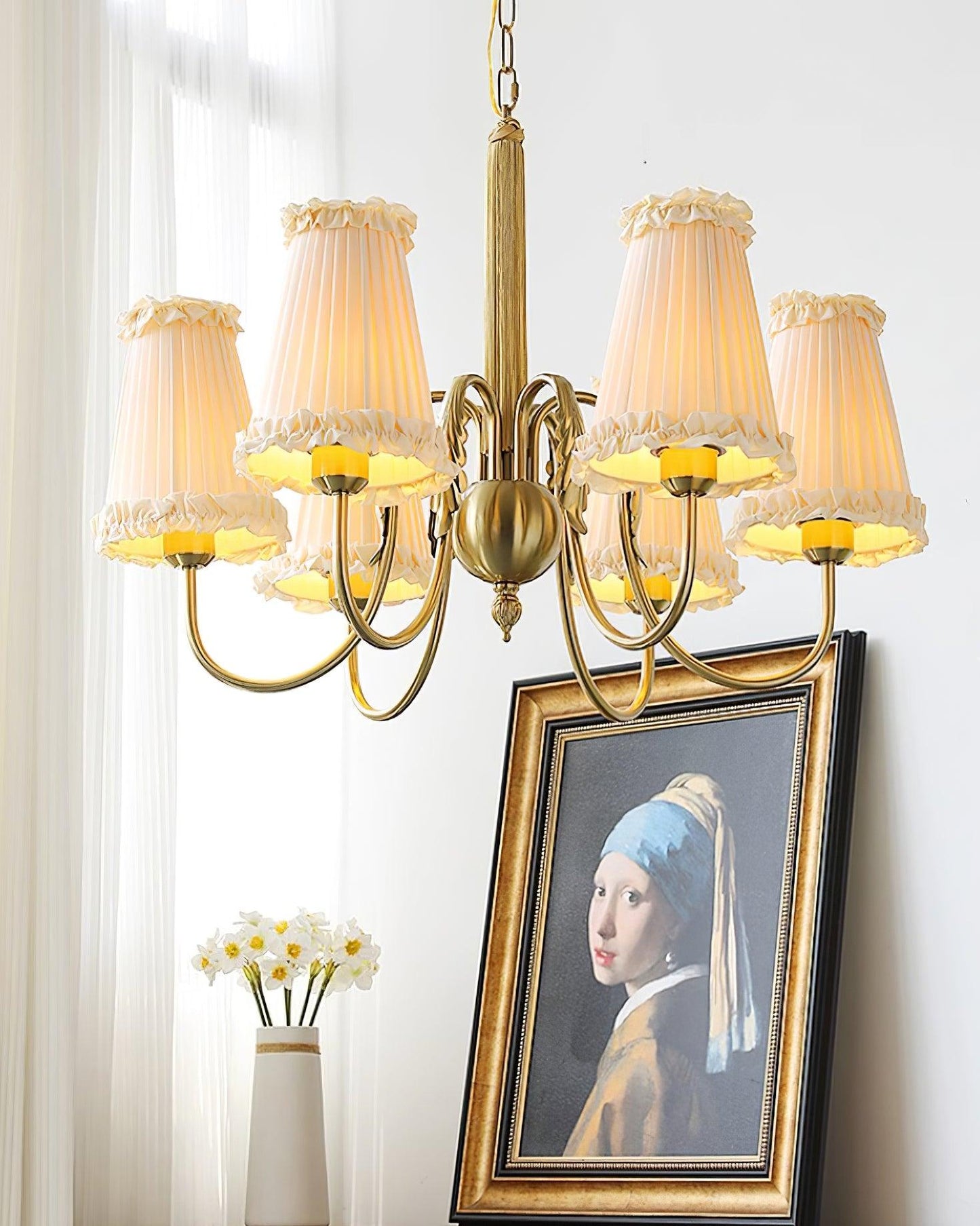 Élodie Mcveigh Fabric & Metal Chandelier
