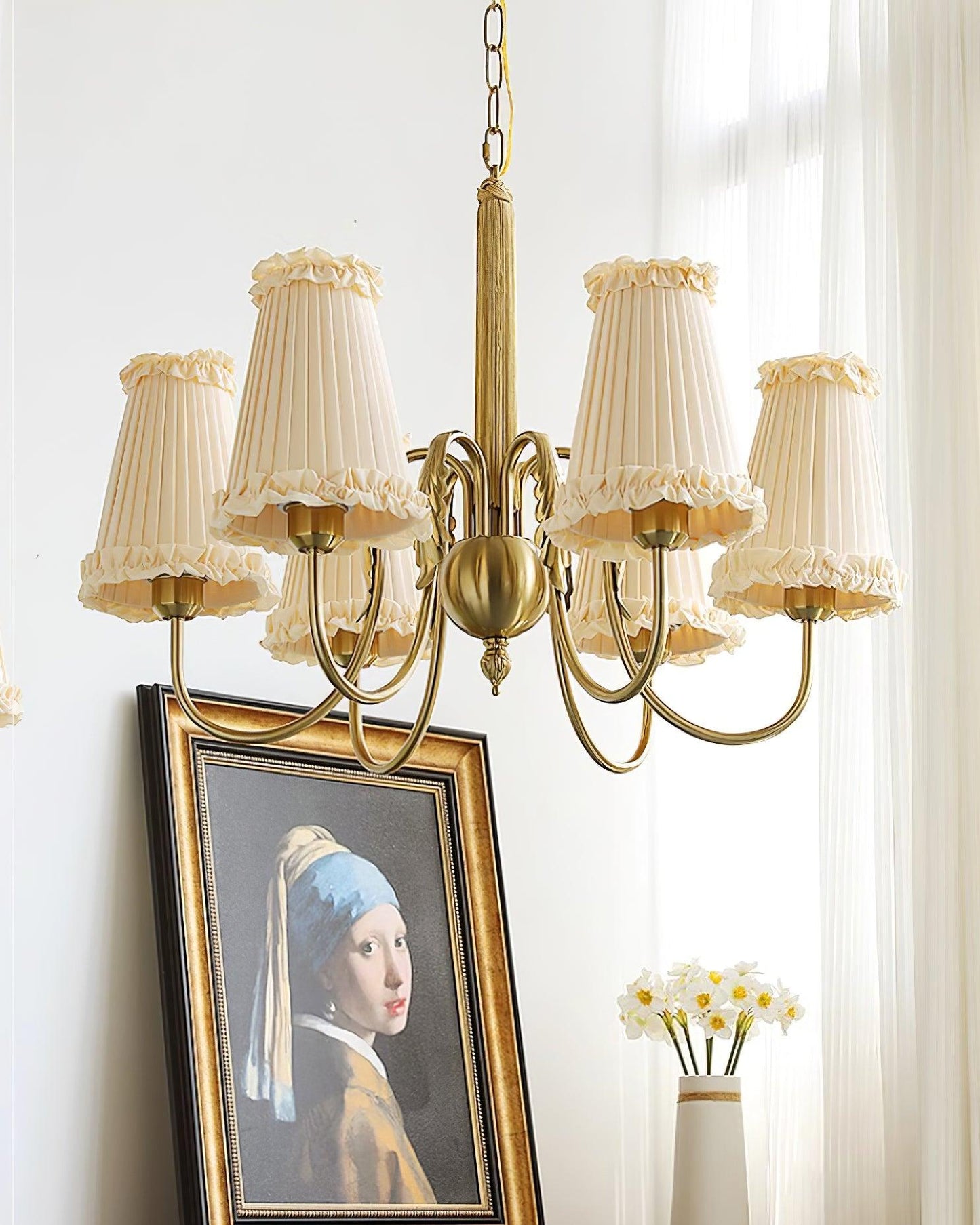 Élodie Mcveigh Fabric & Metal Chandelier