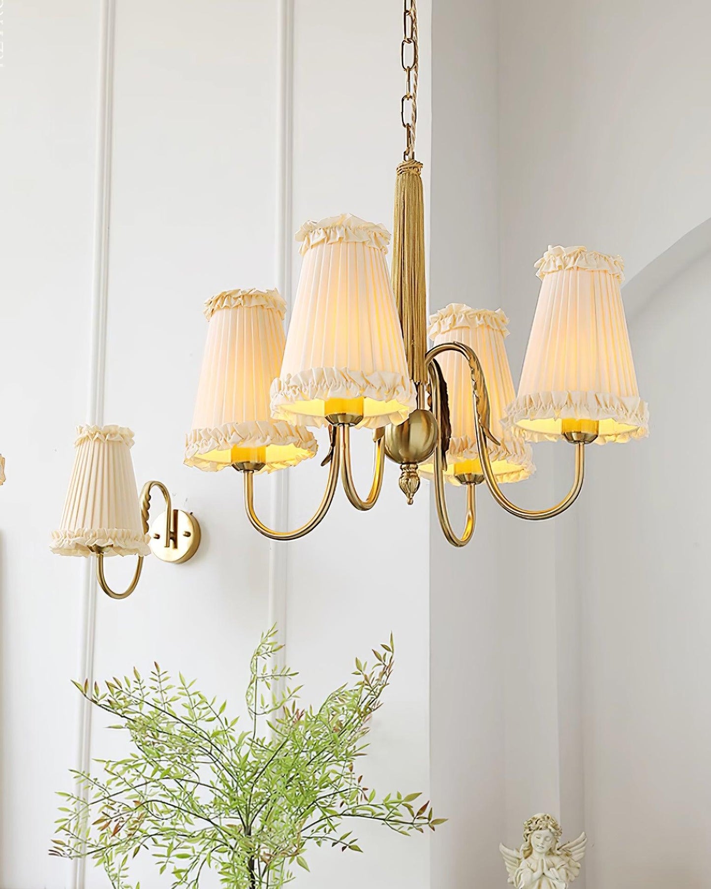Élodie Mcveigh Fabric & Metal Chandelier
