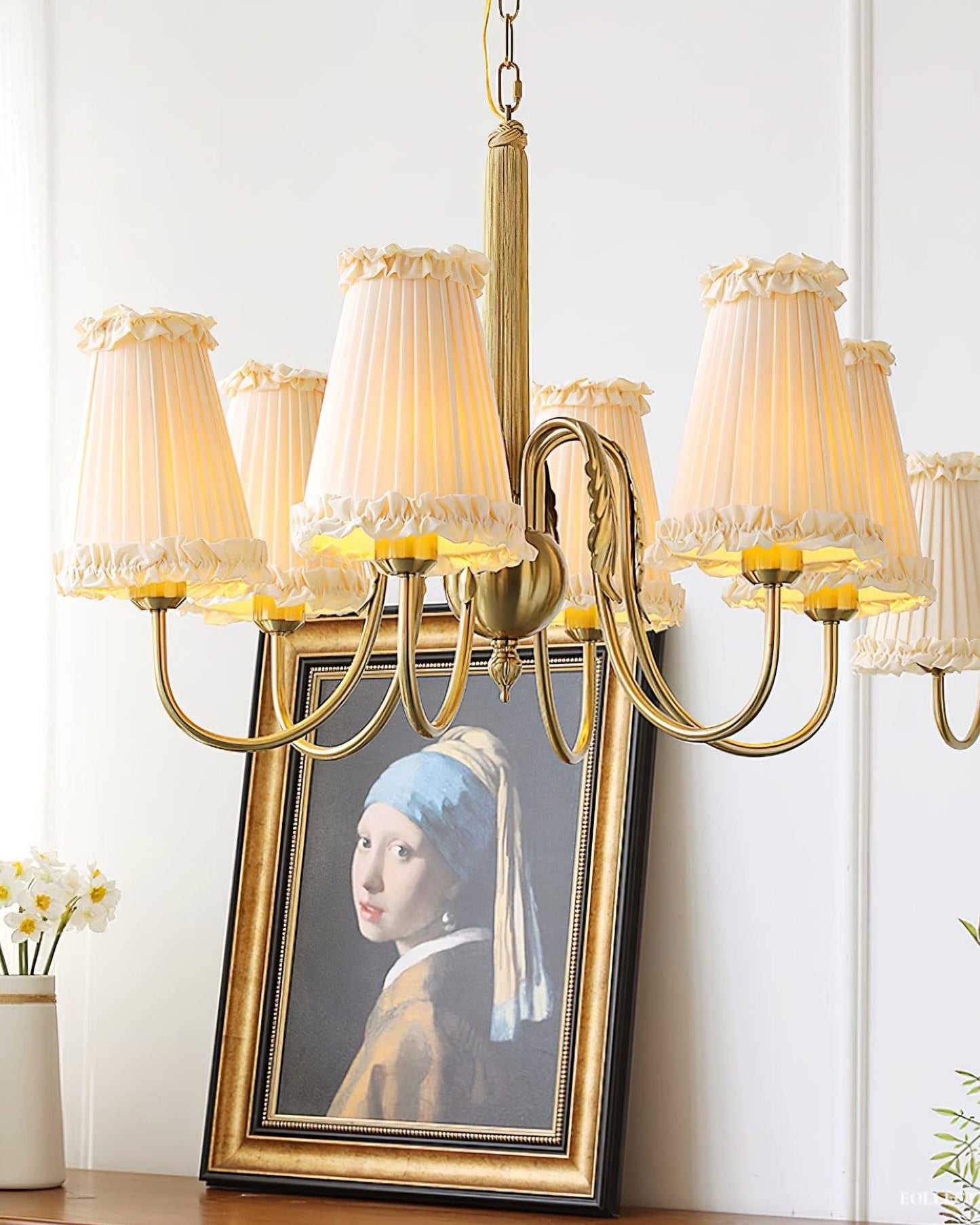 Élodie Mcveigh Fabric & Metal Chandelier