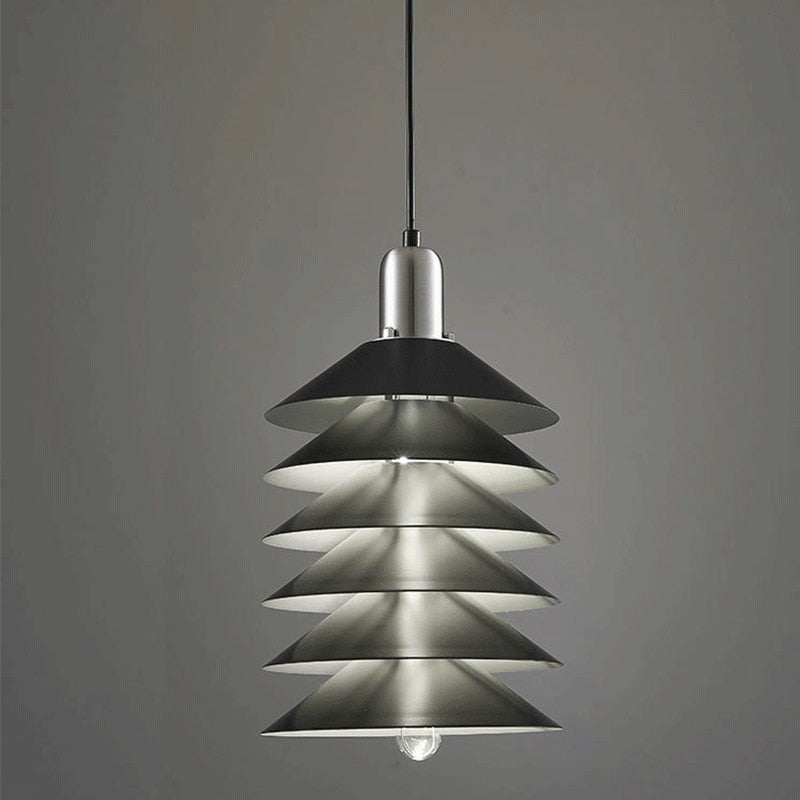 Sophie Accordion Metal LED Pendant Light Modern Layered Wall Ceiling Fixture
