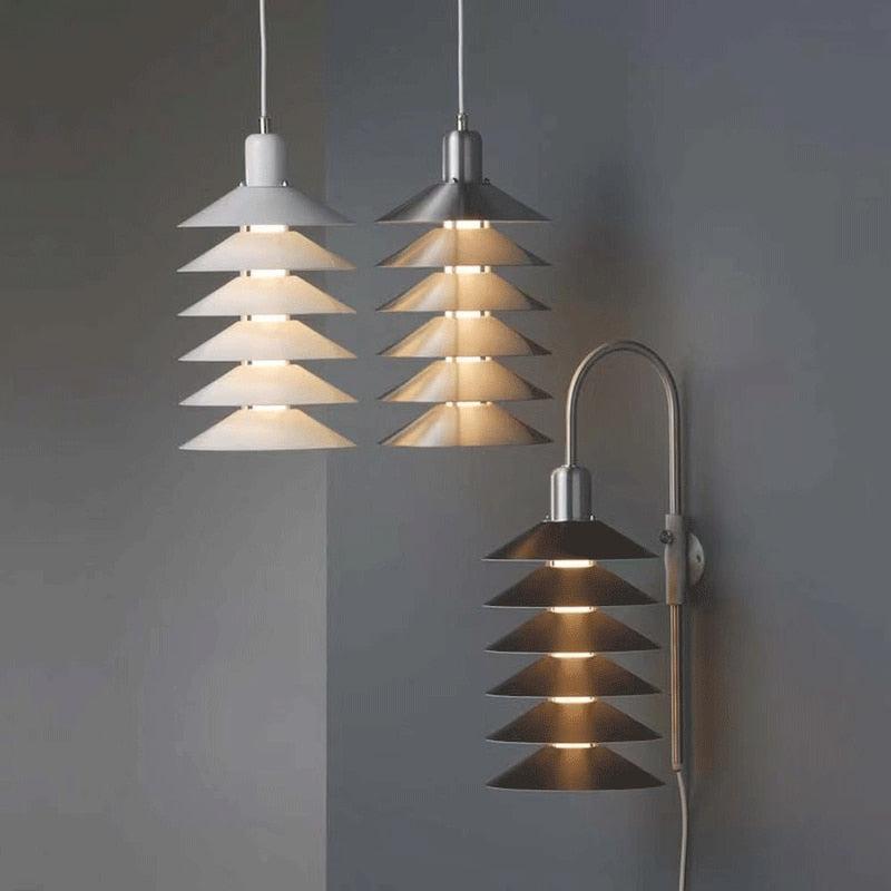 Sophie Accordion Metal LED Pendant Light Modern Layered Wall Ceiling Fixture