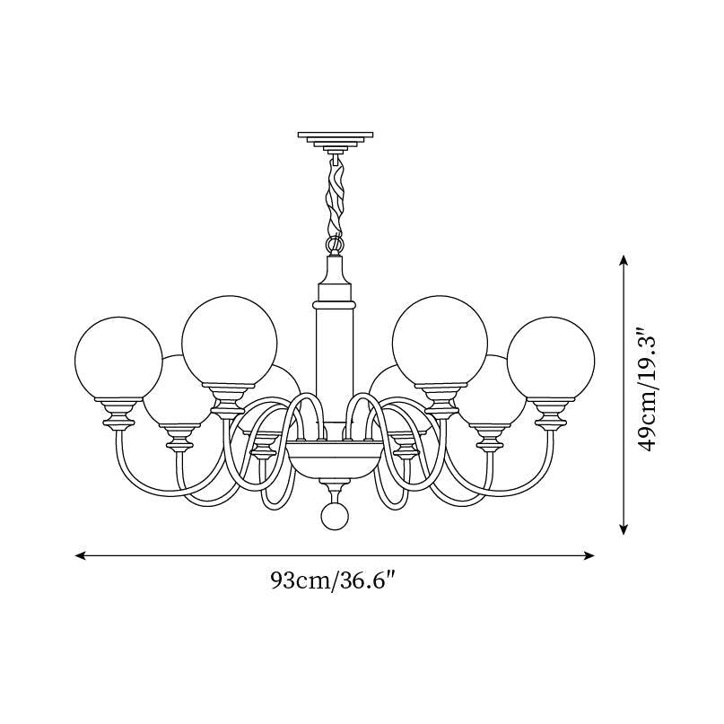 Elodie Midas Chandelier