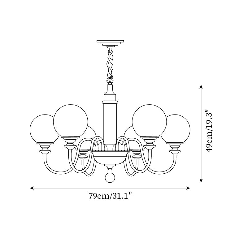Elodie Midas Chandelier