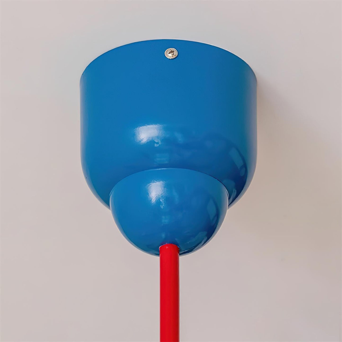Léa Colorful Chandelier, Frosted Globes with Artistic Metal Arms