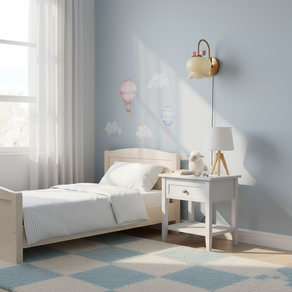 Chloé Bell Plug-In Wall Lamp with Decorative Bow Design