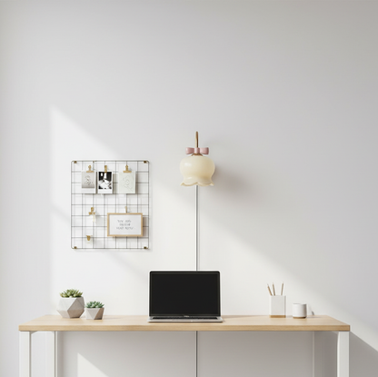 Chloé Bell Plug-In Wall Lamp with Decorative Bow Design