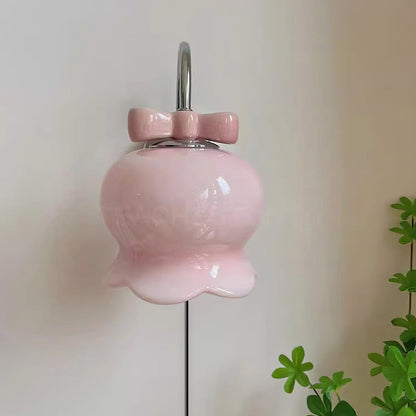 Chloé Bell Plug-In Wall Lamp with Decorative Bow Design