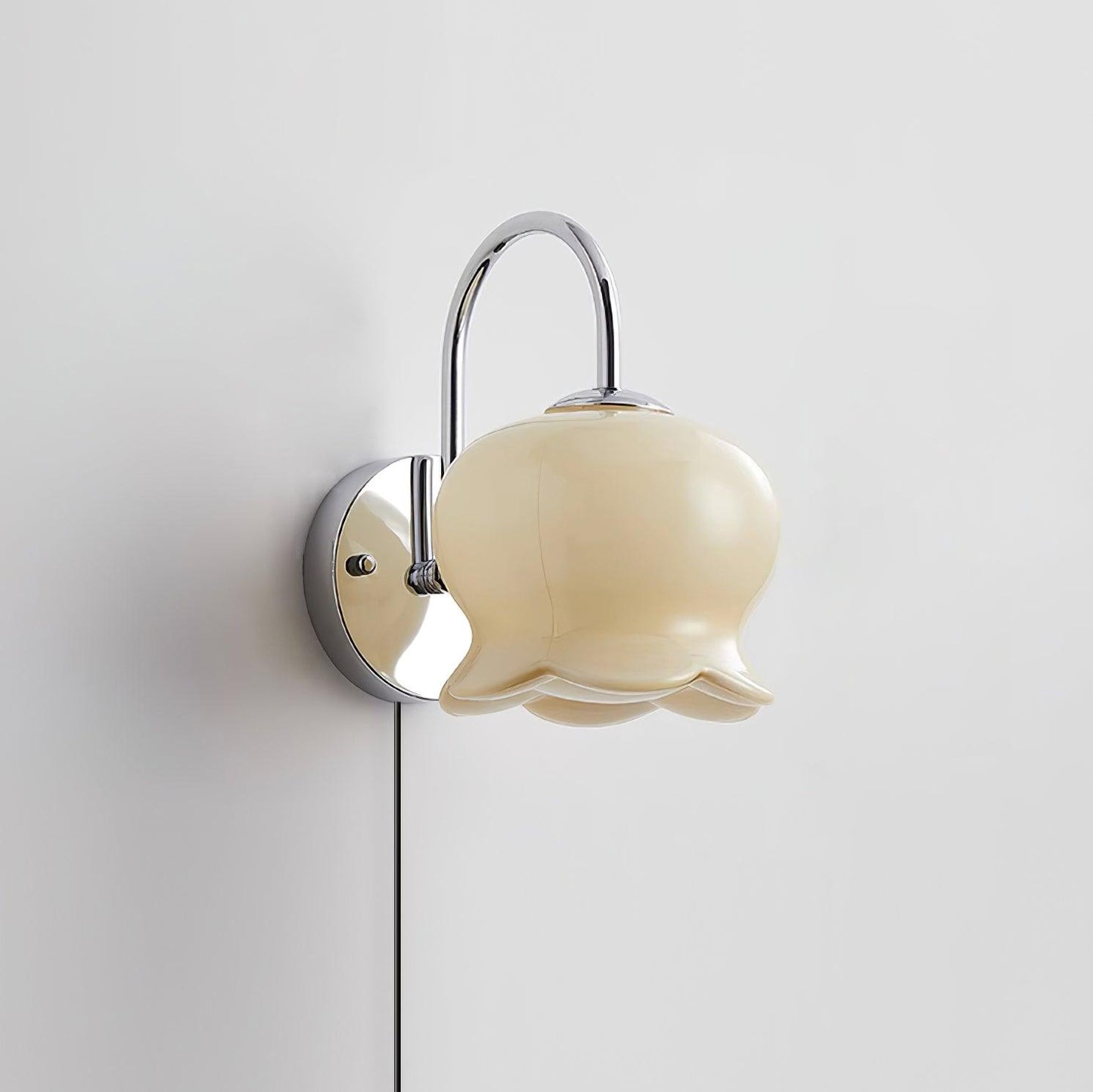 Chloé Bell Plug-In Wall Lamp with Decorative Bow Design