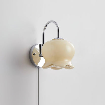 Chloé Bell Plug-In Wall Lamp with Decorative Bow Design