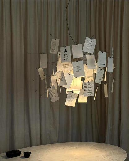 Élise Paper Art Plug-In Hanging Chandelier