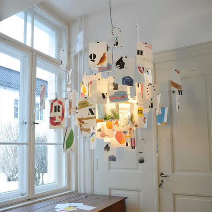 Élise Paper Art Plug-In Hanging Chandelier