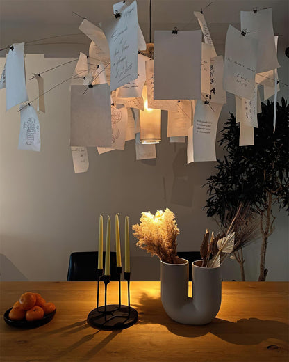 Élise Paper Art Plug-In Hanging Chandelier