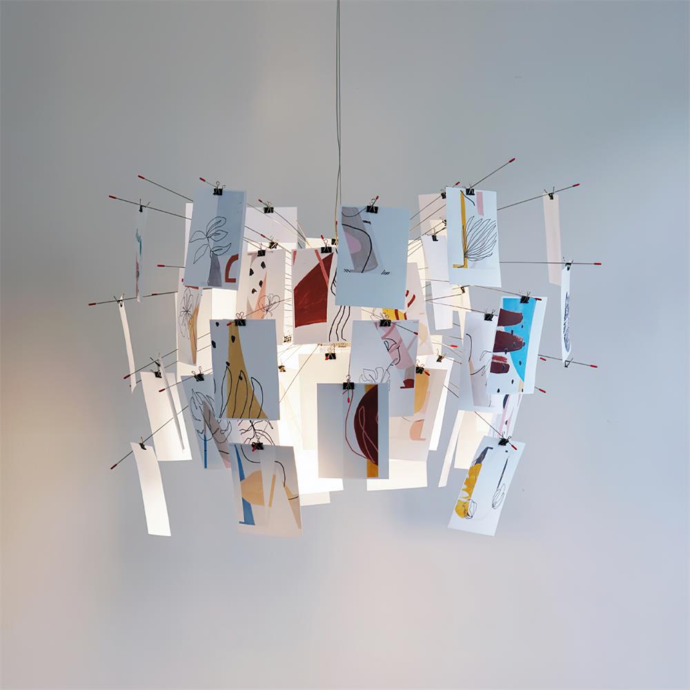 Élise Paper Art Plug-In Hanging Chandelier