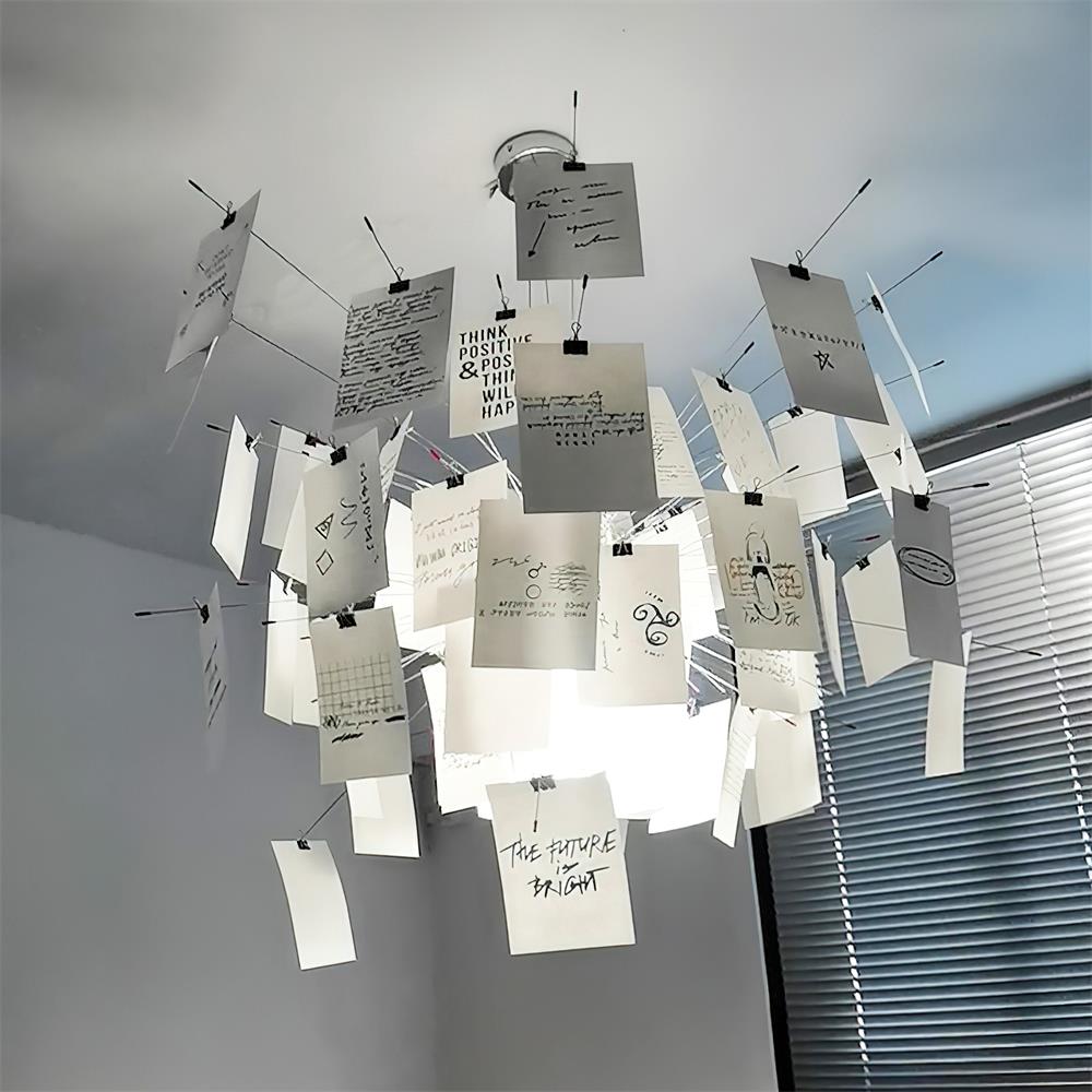 Élise Paper Art Plug-In Hanging Chandelier