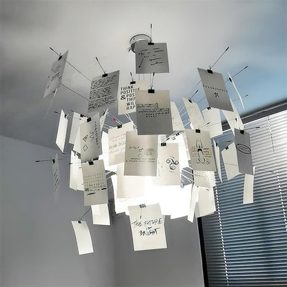 Élise Paper Art Plug-In Hanging Chandelier