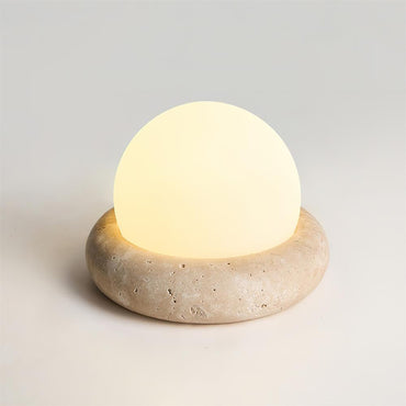 Noémie Mini Stone LED Table Lamp with Frosted Acrylic Shade