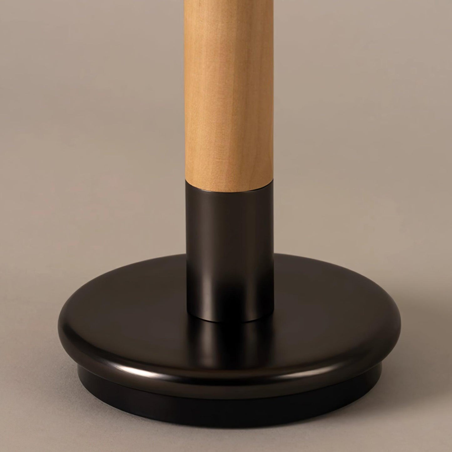 Amelie Portable Wooden LED Table Lamp with Fabric Shade
