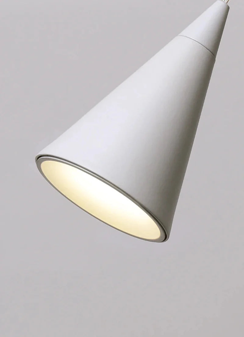 Camille Modern Cone Geometric LED Pendant Light Black White