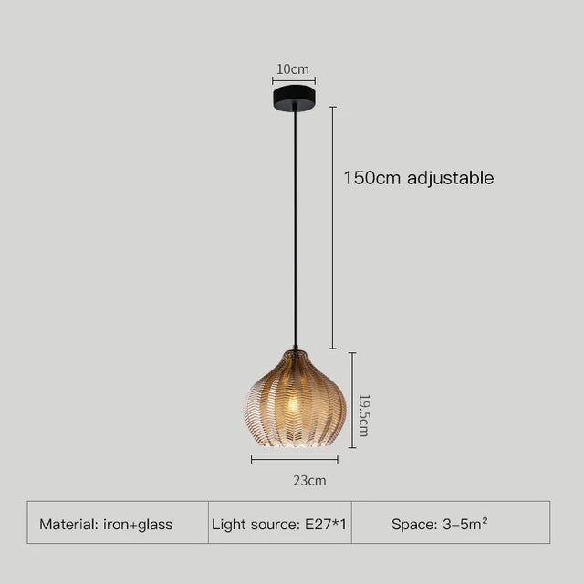 Amélie Mona Glass Pendant Light