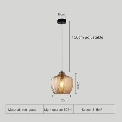 Amélie Mona Glass Pendant Light