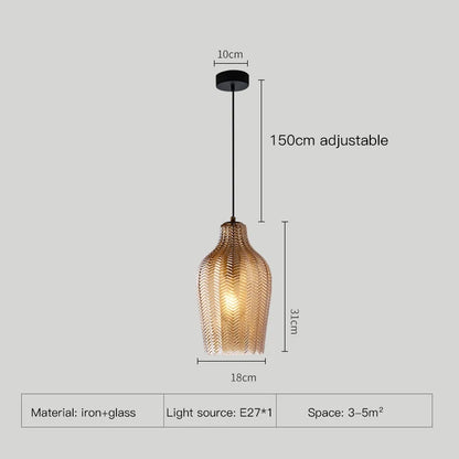 Amélie Mona Glass Pendant Light
