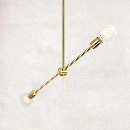 Élise Modern Sputnik LED Chandelier Gold Black Mid Century Ceiling Light
