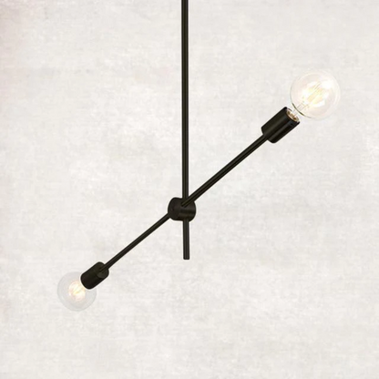 Élise Modern Sputnik LED Chandelier Gold Black Mid Century Ceiling Light