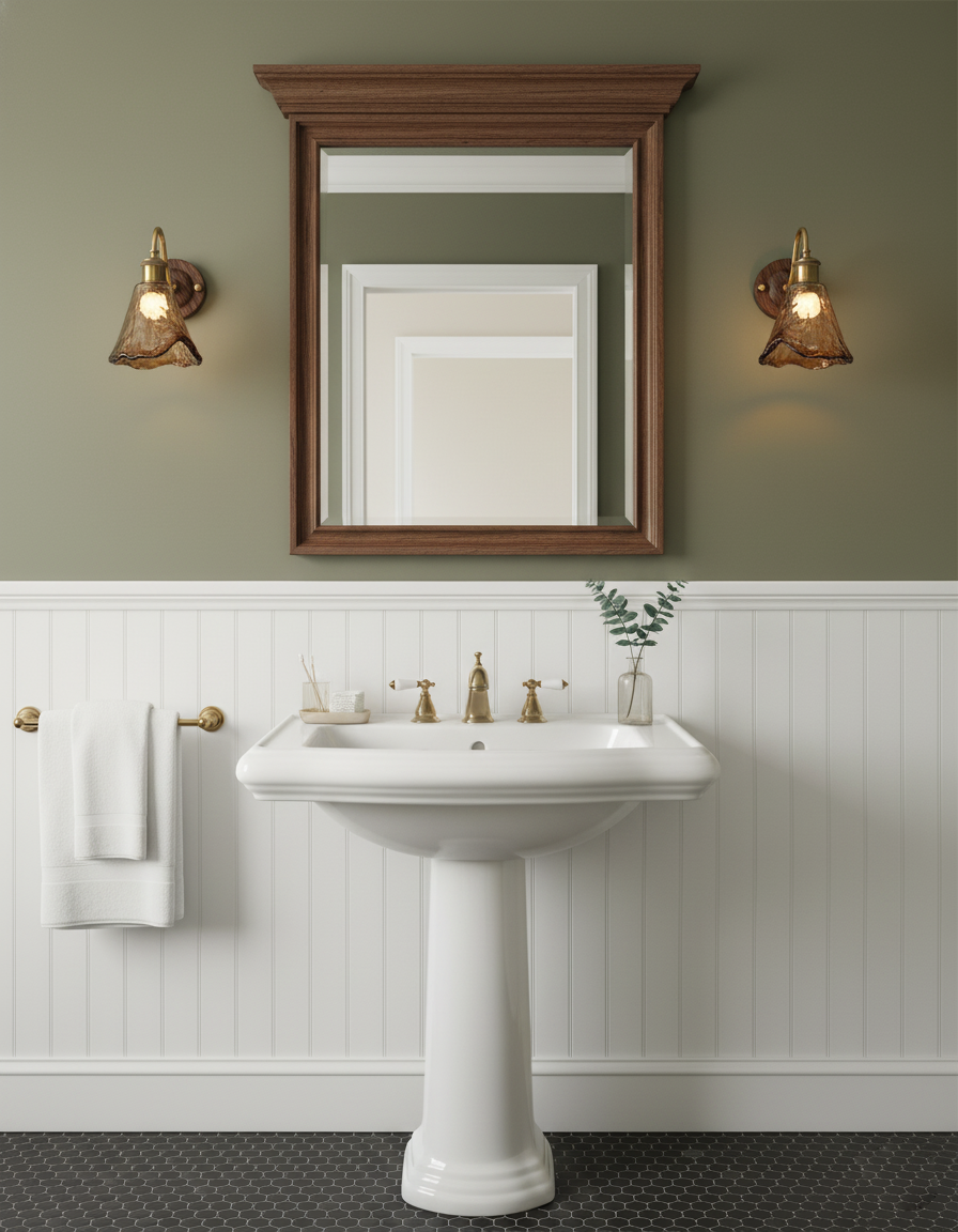 Élodie Nalia Amber Wall Lamp Metal and Glass Lighting