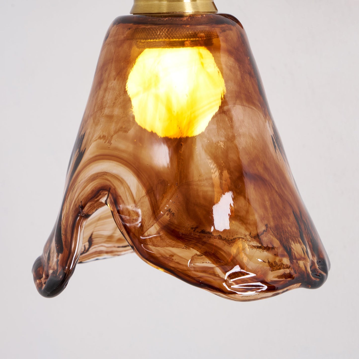 Élodie Nalia Amber Wall Lamp Metal and Glass Lighting