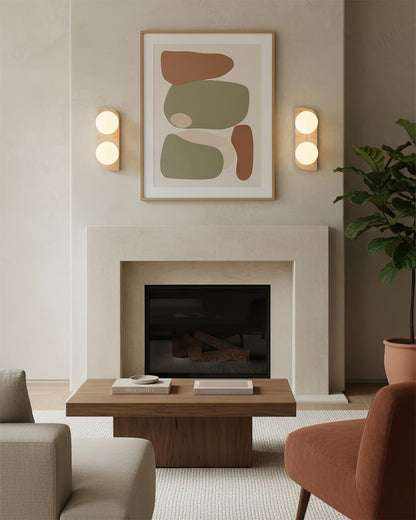Neptune Travertine Wall Lamp