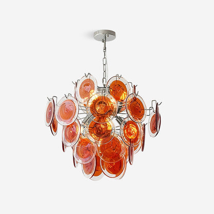 Léonie Neuvy Iridescent Glass Chandelier
