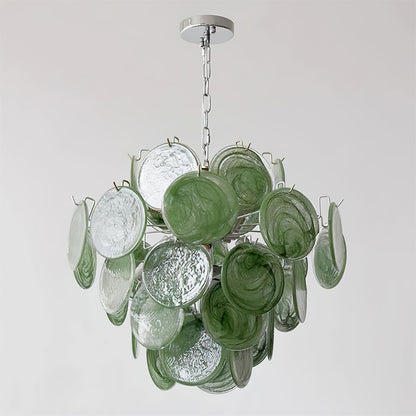 Léonie Neuvy Iridescent Glass Chandelier