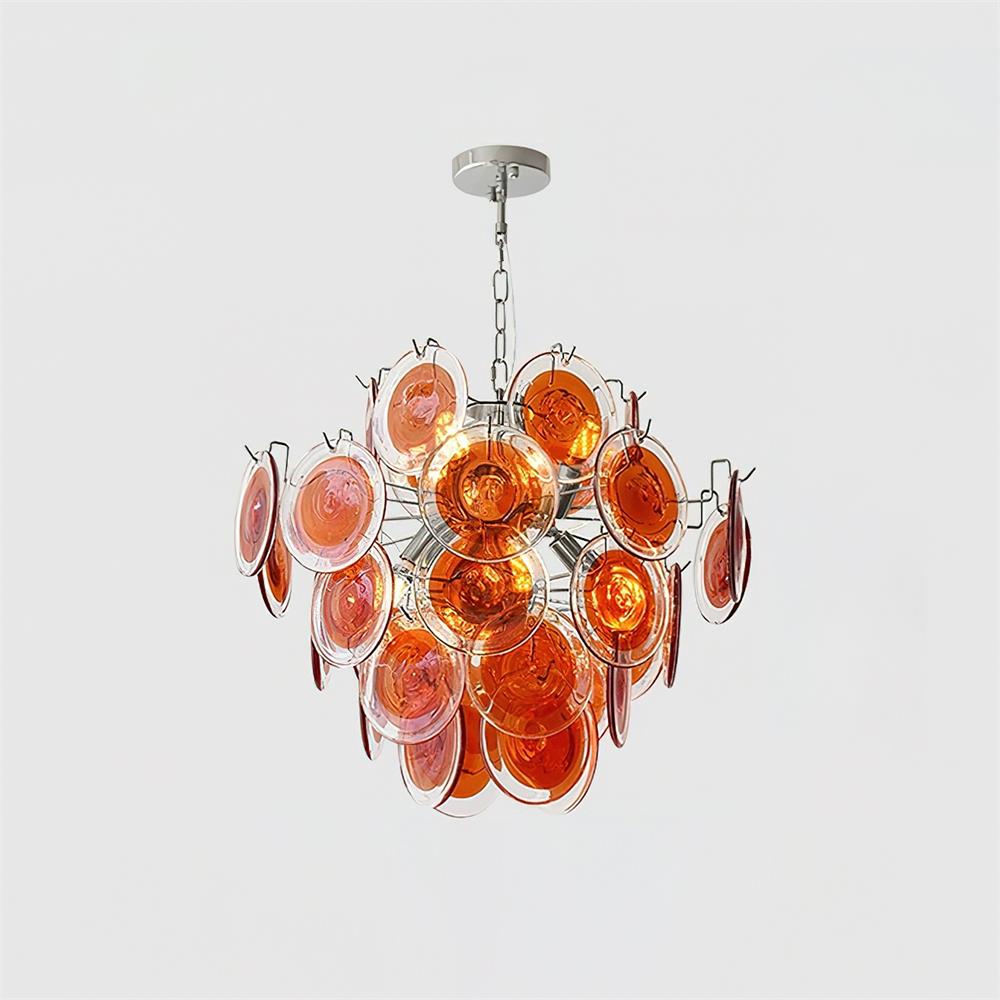 Léonie Neuvy Iridescent Glass Chandelier