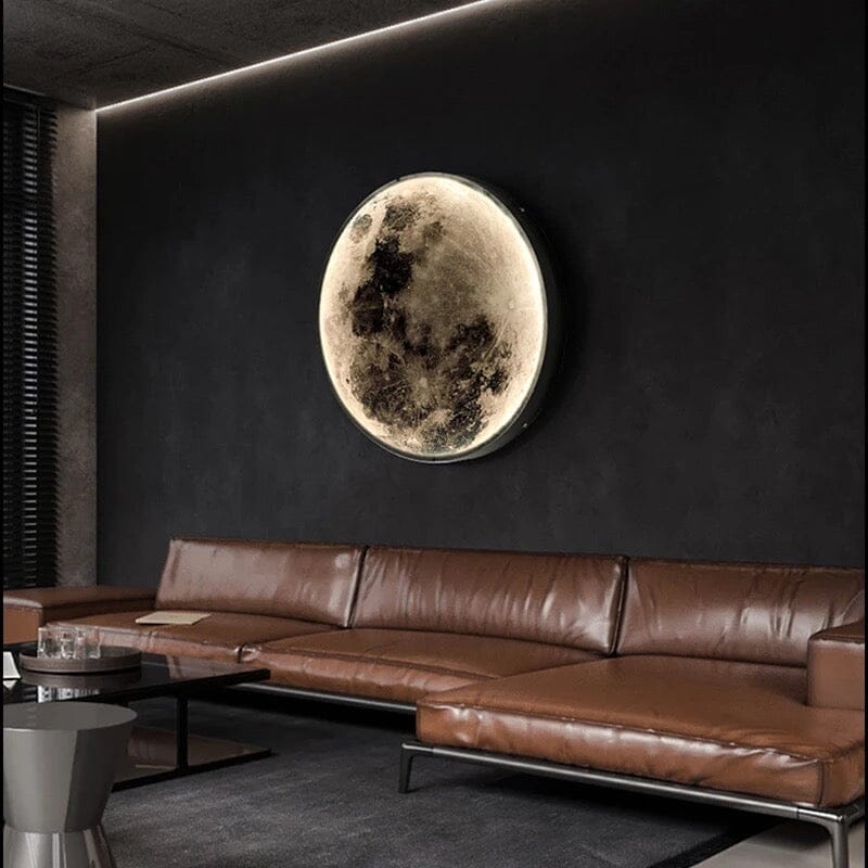 Solène Moon LED Wall Lamp with Modern Circular Design