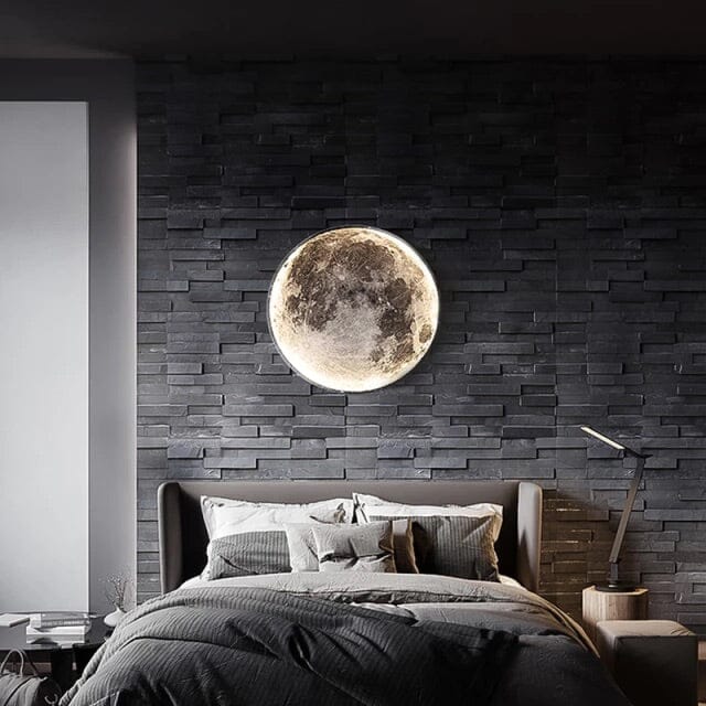 Solène Moon LED Wall Lamp with Modern Circular Design