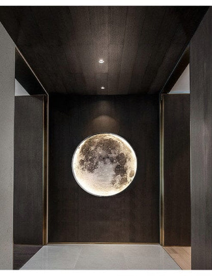 Solène Moon LED Wall Lamp with Modern Circular Design